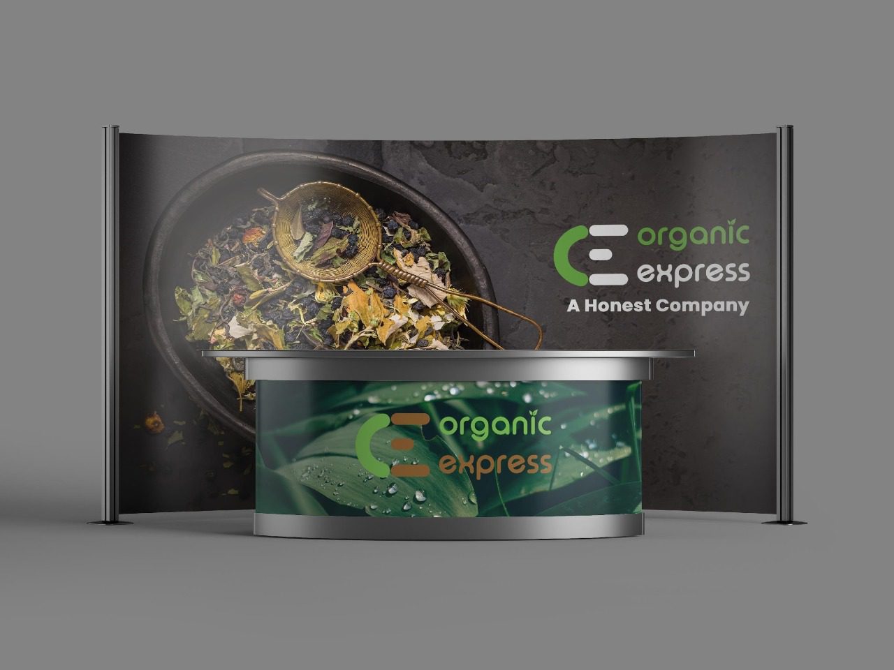 organic banner mockup